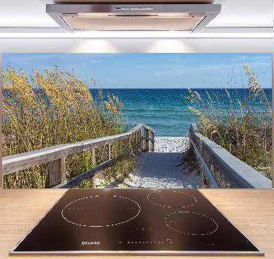 Spatscherm keuken duinen aan zee