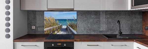 Spatscherm keuken duinen aan zee