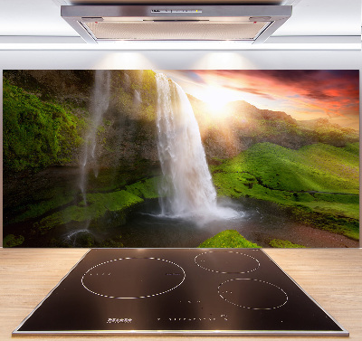 Panel między meble w kuchni Wodospad