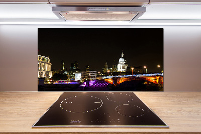 Panel między meble w kuchni Most nocą