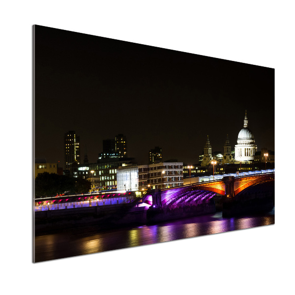 Panel między meble w kuchni Most nocą