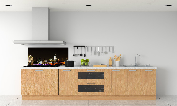 Panel między meble w kuchni Most nocą