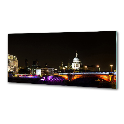 Panel między meble w kuchni Most nocą