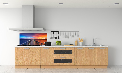 Keuken achterwand Houten brug