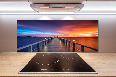 Keuken achterwand Houten brug