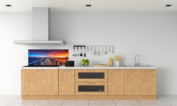 Keuken achterwand Houten brug