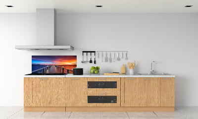 Keuken achterwand Houten brug