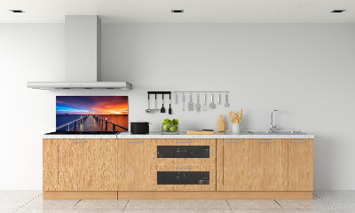Keuken achterwand Houten brug