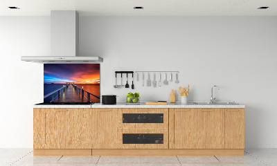 Keuken achterwand Houten brug