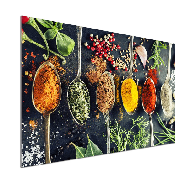Achterwand keuken Kleurrijke kruiden