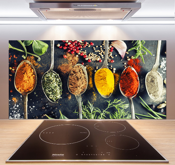 Achterwand keuken Kleurrijke kruiden