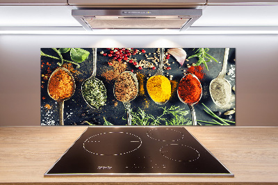 Achterwand keuken Kleurrijke kruiden