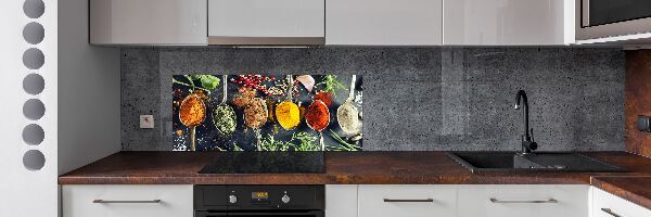 Achterwand keuken Kleurrijke kruiden