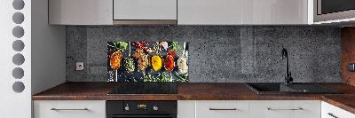 Achterwand keuken Kleurrijke kruiden