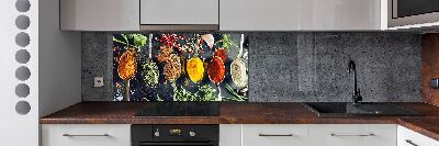 Achterwand keuken Kleurrijke kruiden