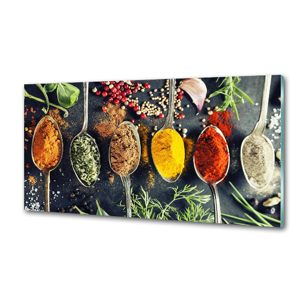 Achterwand keuken Kleurrijke kruiden