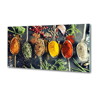 Achterwand keuken Kleurrijke kruiden
