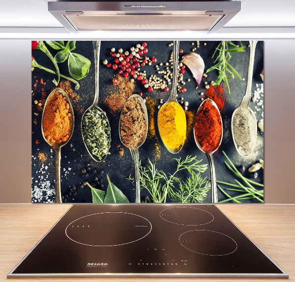 Achterwand keuken Kleurrijke kruiden