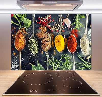 Achterwand keuken Kleurrijke kruiden