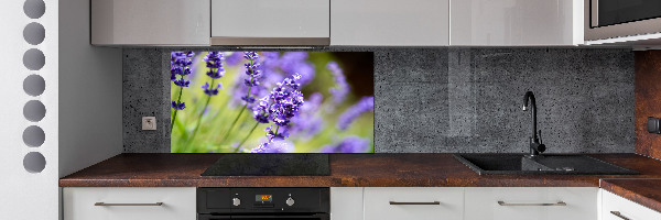 Spatscherm keuken Lavendel