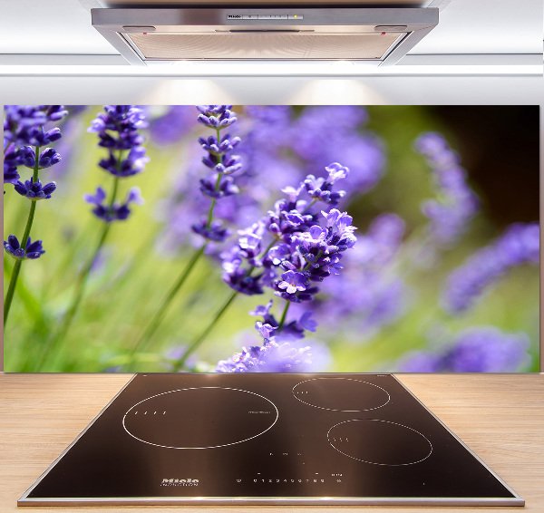 Spatscherm keuken Lavendel