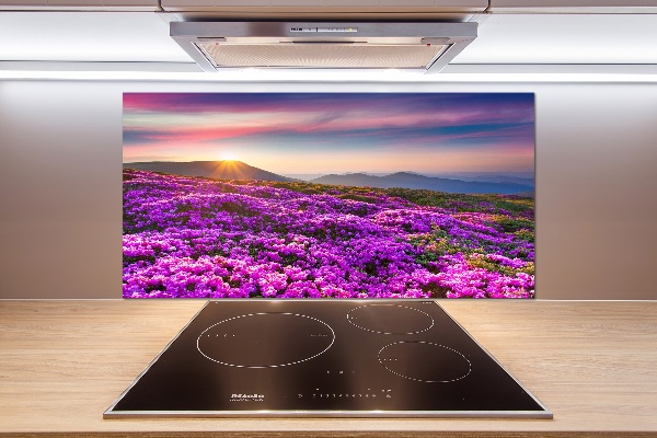 Keuken achterwand Bloemen in de bergen