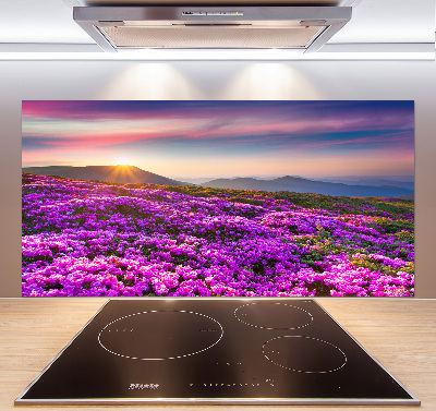 Keuken achterwand Bloemen in de bergen
