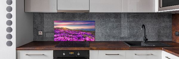 Keuken achterwand Bloemen in de bergen