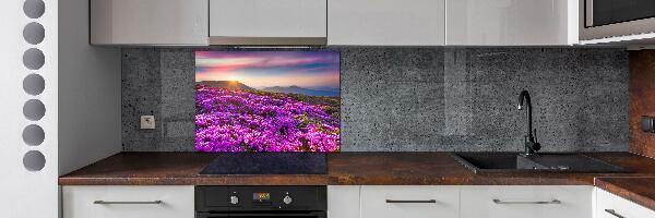 Panel do kuchni Kwiaty w górach