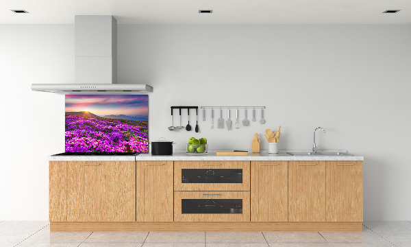 Keuken achterwand Bloemen in de bergen