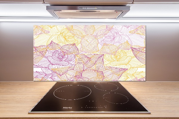 Keuken achterwand Bloemenpatroon