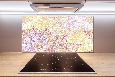 Keuken achterwand Bloemenpatroon
