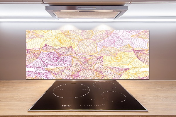 Keuken achterwand Bloemenpatroon