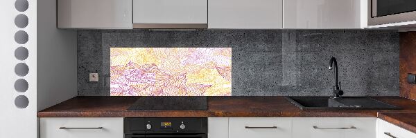 Keuken achterwand Bloemenpatroon