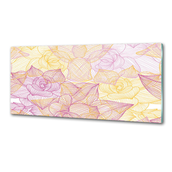 Keuken achterwand Bloemenpatroon