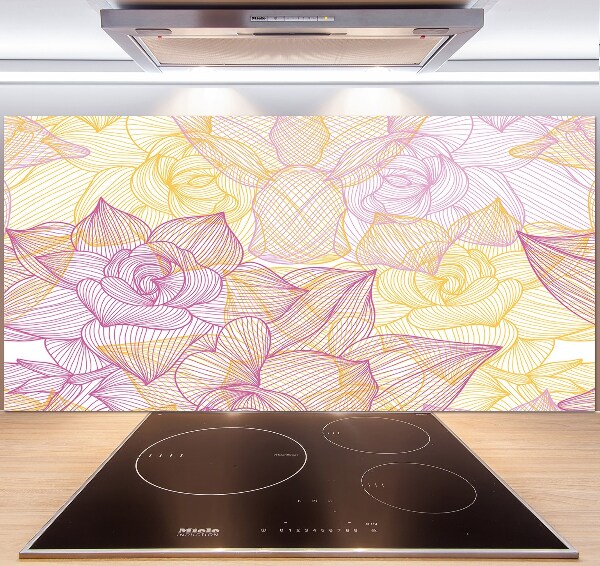 Keuken achterwand Bloemenpatroon