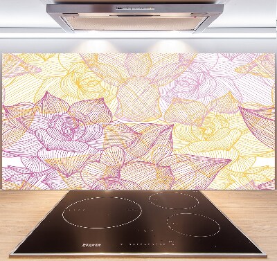 Keuken achterwand Bloemenpatroon