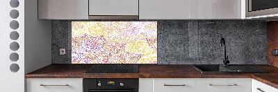 Keuken achterwand Bloemenpatroon