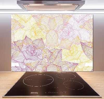 Keuken achterwand Bloemenpatroon