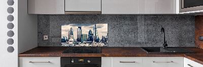 Glazen achterwand keuken Wolkenkrabbers