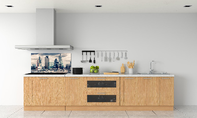 Glazen achterwand keuken Wolkenkrabbers