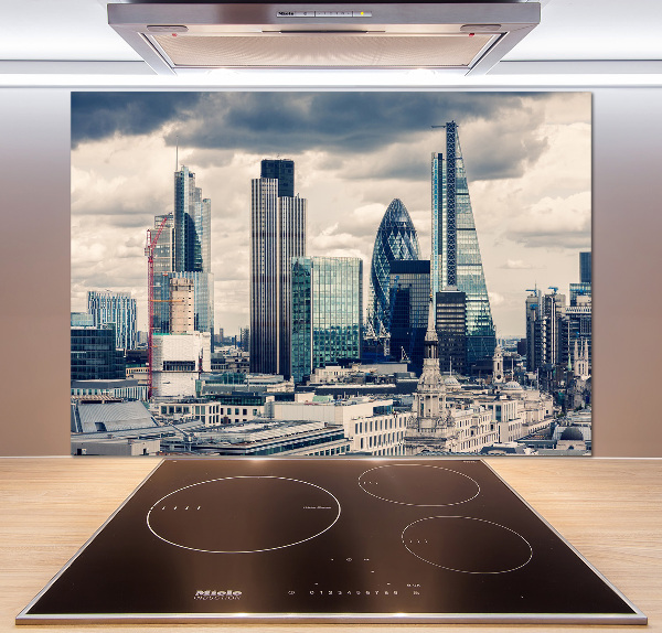 Glazen achterwand keuken Wolkenkrabbers