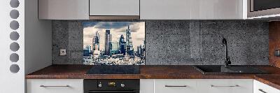 Glazen achterwand keuken Wolkenkrabbers
