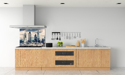 Glazen achterwand keuken Wolkenkrabbers