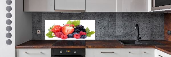 Spatscherm keuken Bosvruchten
