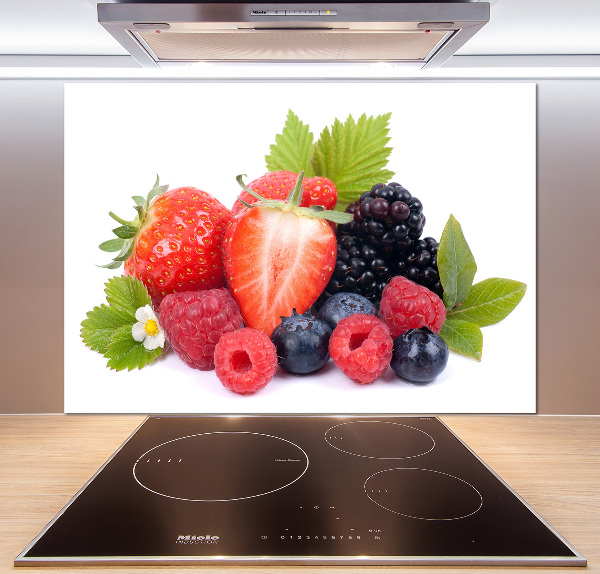 Panel dekor szkło Owoce leśne