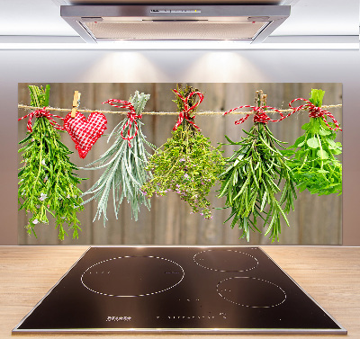 Panel do kuchni Zioła na sznurku