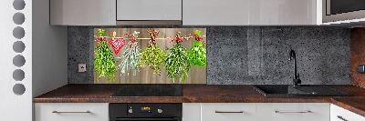 Spatplaat keuken Kruiden aan een touwtje
