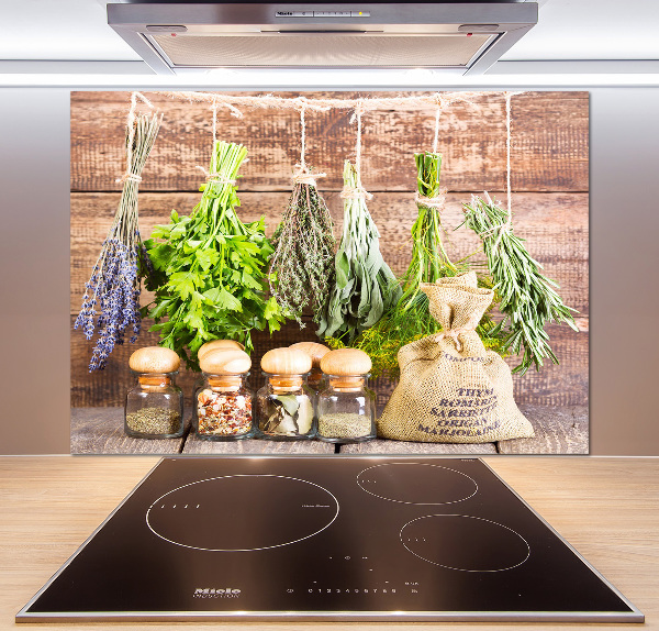 Keuken achterwand Kruiden aan een touwtje
