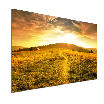 Glazen achterwand keuken Panorama van het Tatragebergte